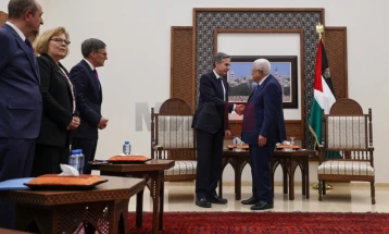Блинкен допатува во Рамала на средба со палестинскиот претседател Абас