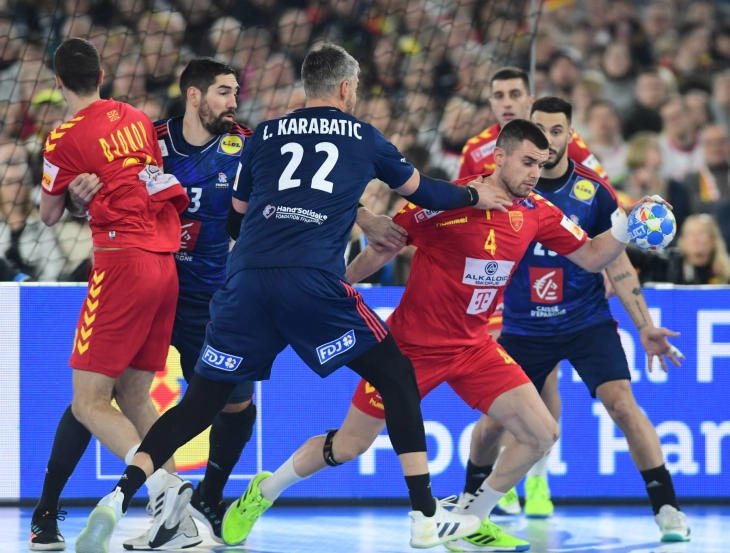 Macedonian handball team faces defeat against France in European