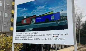 Започна изградбата на нова градинка „Верверичка” во населбата „11 Октомври“ во Кисела Вода 