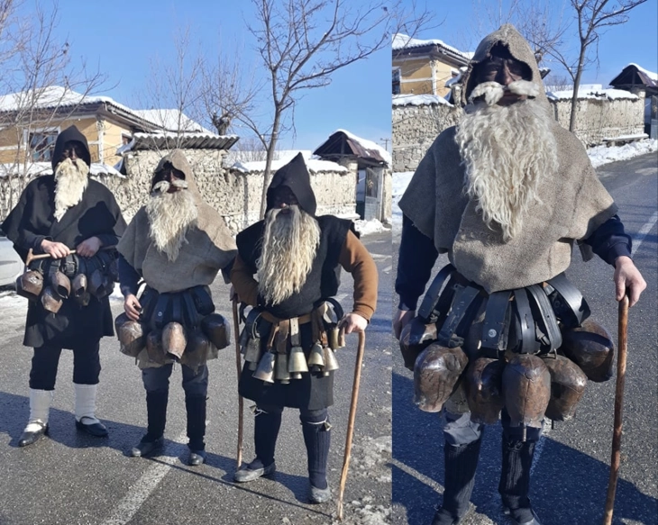 Џоломари од неколку тиквешки села бркаа лоши духови, традиција за Василица