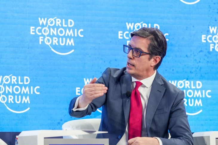 Presidenti Pendarovski në Takimin e 54-të vjetor të Forumit botëror ekonomik në Davos