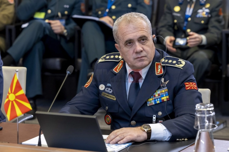 Началникот на армискиот Генералштаб Ѓурчиновски на заседание на Воениот комитет на НАТО 