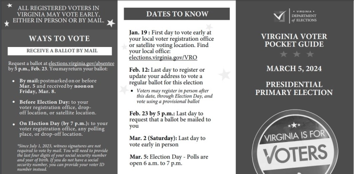Во Вирџинија започна предвременото гласање на прелиминарните избори за претседателски кандидат 