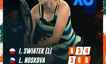 Iga Swiatek suffers shock Australian Open exit against Linda Noskova