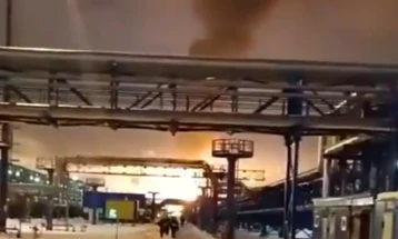 Пожар на гасен терминал кај Санкт Петербург