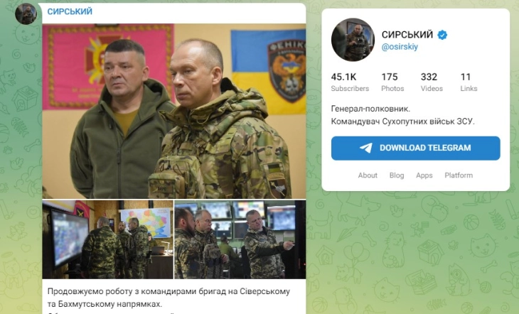 Ukrainian army reports heavy Russian attacks around Bakhmut
