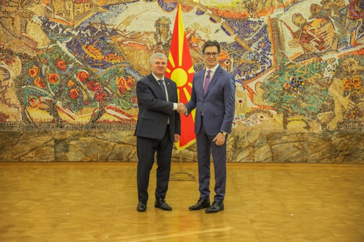 President Pendarovski receives credentials of new Lithuanian Ambassador Borisovas