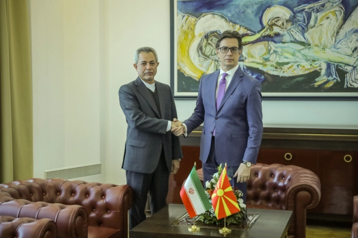 President Pendarovski receives credentials of new Iranian Ambassador Irvash