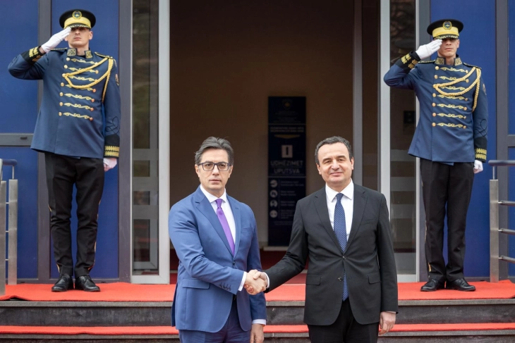 President Pendarovski meets Kosovo PM Kurti