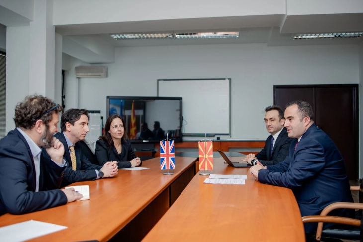 Minister Shaqiri meets with British Ambassador Lawson and British Council Director Sears