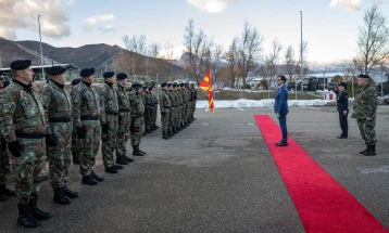 Пендаровски ги посети припадниците на македонскиот контингент во рамки на КФОР во Косово