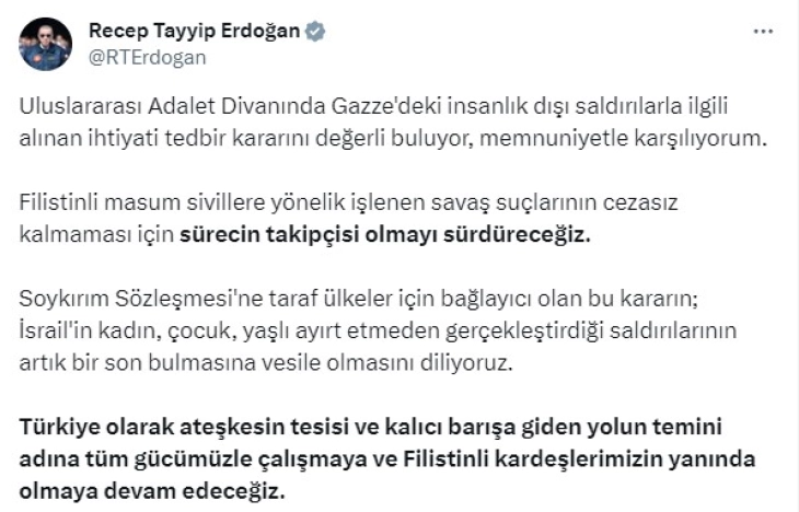 Erdogani mirëpret vendimin e GJND-së për Izraelin