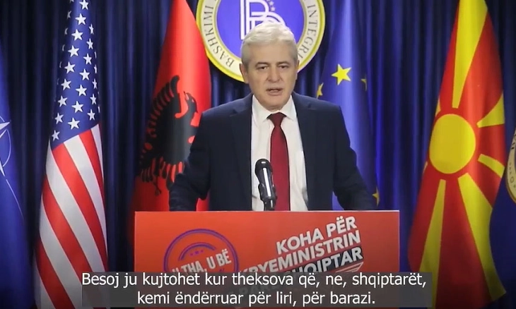 Ahmeti: Sunday to be a historic day, will elect first Albanian PM