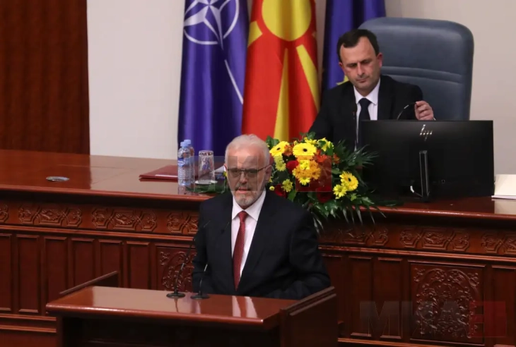 Will not permit deviation from clear responsibilities defined by Constitution, says Xhaferi in Parliament address