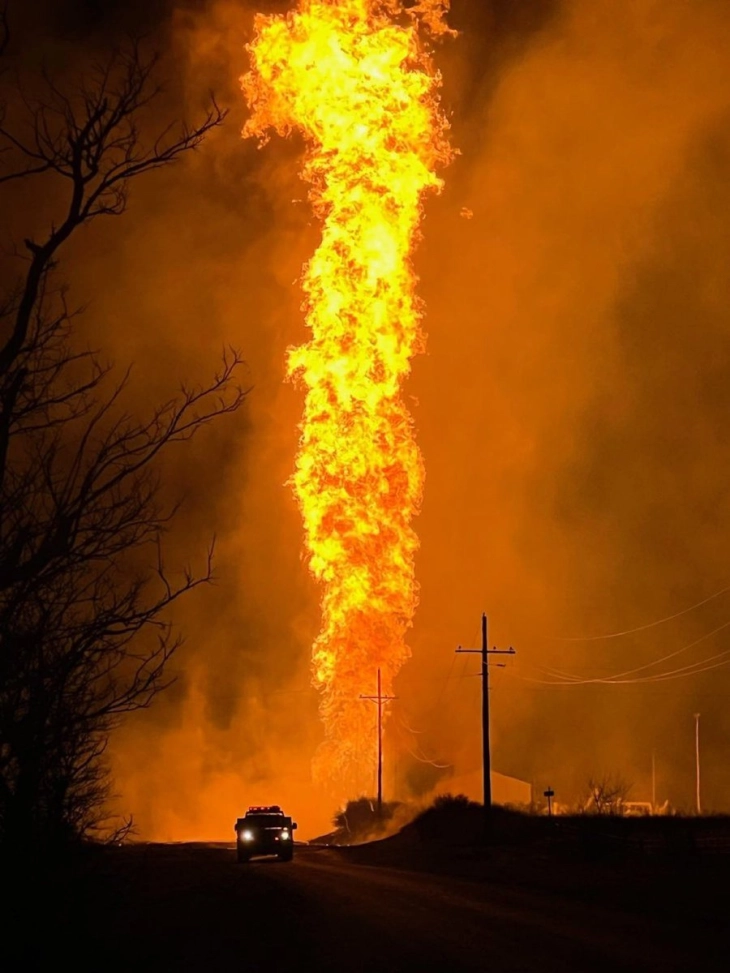 Голема експлозија на гасовод во американската сојузна држава Оклахома