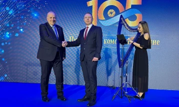 Претседателот на ССК Трајан Ангелоски на прославата 105 години од основањето на Стопанска комора на Војводина