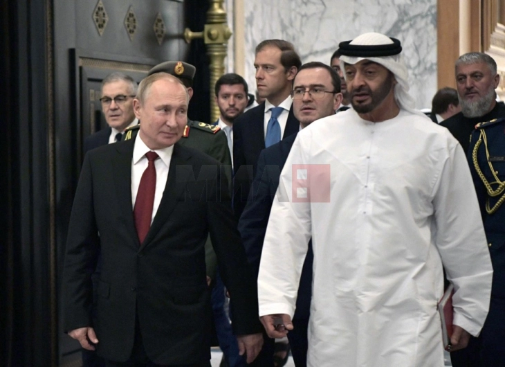 Претседателите на Русија и ОАЕ телефонски разговарале за Украина и Газа