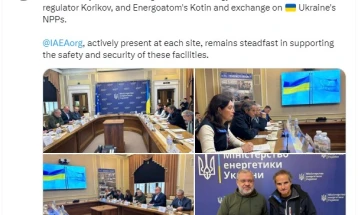 Шефот на МААЕ пристигна во Украина за да го истражи спорот околу договорите за нуклеарната централа Запорожје