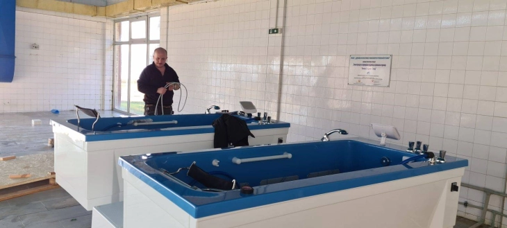 Набавена и монтирана опрема за хидромасажа за болницата „Свети Еразмо“ од Охрид