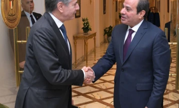 Блинкен на средба со претседателот на Египет: Ни треба прекин на огнот