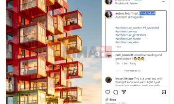 Уникатна шарена зграда предизвикува контроверзии во Шведска