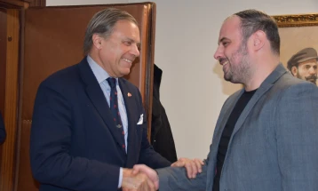 Градоначалникот на Општина Кисела Вода на средба со амбасадорот Франческо Саверио Џуисти