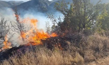 QMK: Ka ende zjarre në ambient të hapur, lajmërim për masë të grumbulluar prej druri nën urën e Vardarit në Shkup