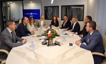 Toshkovski, Bushi, Bojmacaliev meet French Ambassador Baumgartner