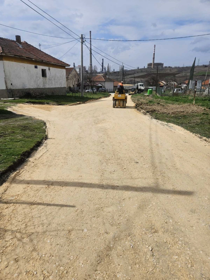 Реконструкција на улици во Текија во општина Илинден