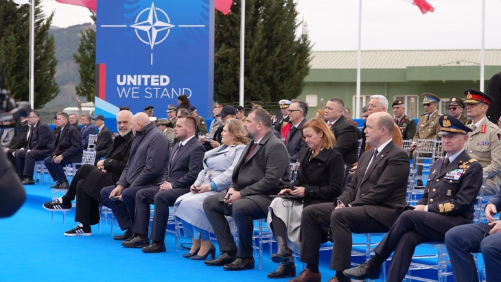 Министерката Петровска на инаугурацијата на воздухопловната база на НАТО во Кучово