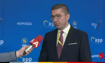 Mickoski says in Bucharest over nominating EPP head of list, widen cooperation with sister parties