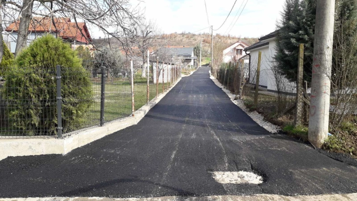 Асфалтирани улици во Дељадровци и Текија во општина Илинден