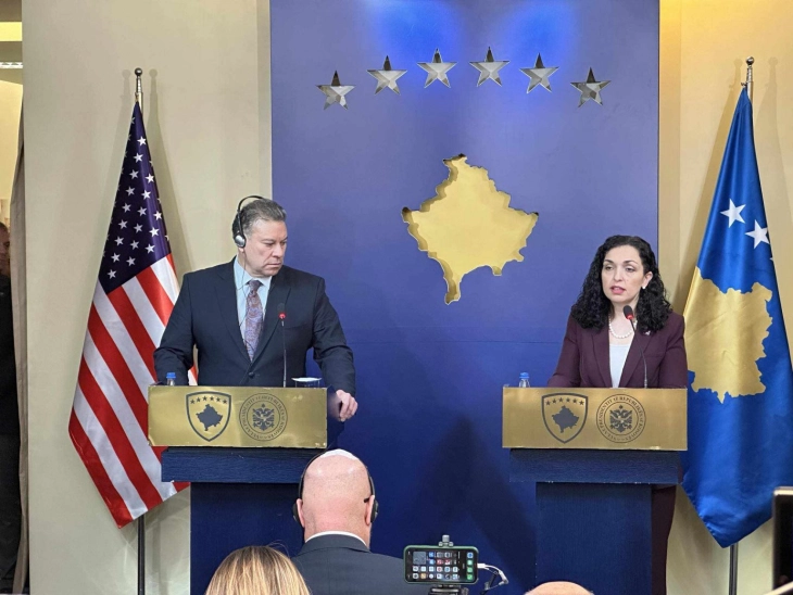Средба Вјоса Османи – Ескобар: САД се покрај Косово во секој предизвик