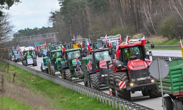 Полските земјоделци повторно ја блокираа границата кон Германија
