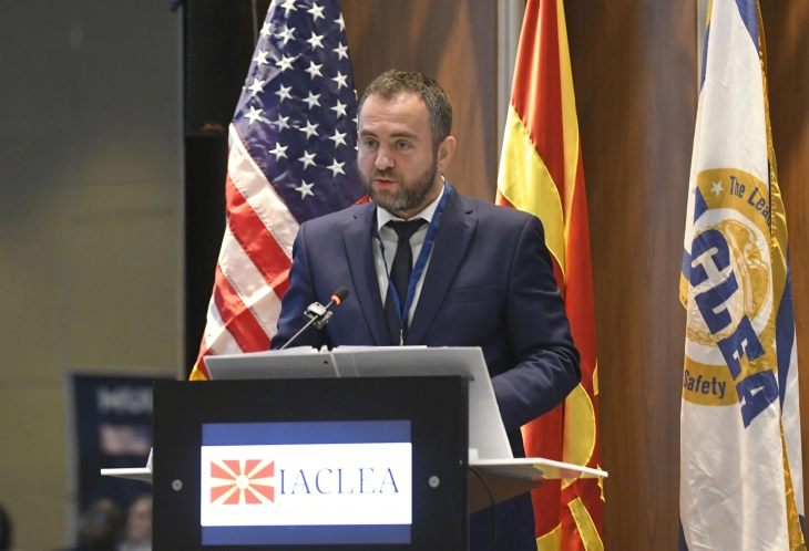 Minister Toshkovski addresses inaugural IACLEA International Symposium