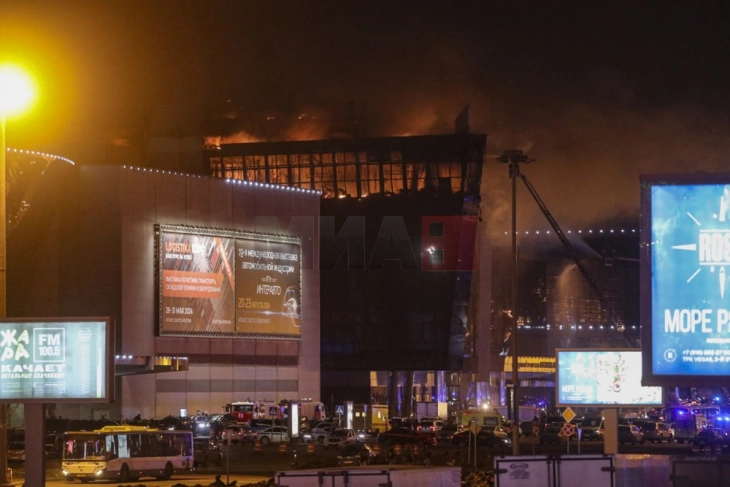 Захарова нападот во концертната сала Крокус Сити Хол го нарече терористички