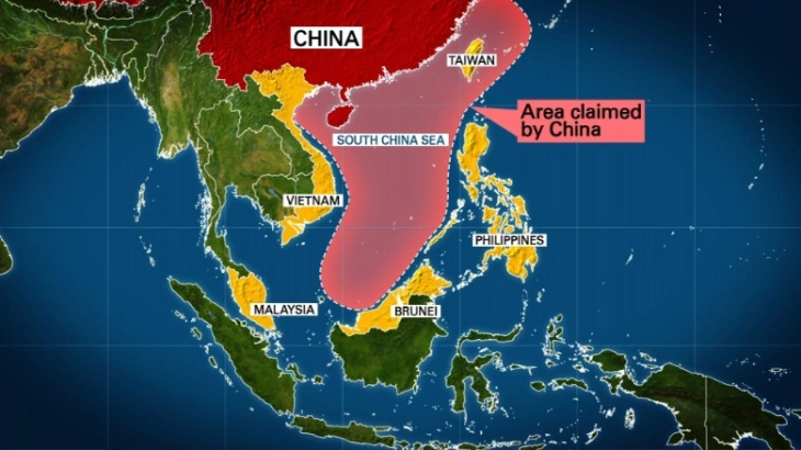 Кинеската крајбрежна стража со водени топови нападна филипински бродови во Јужно Кинеско Море