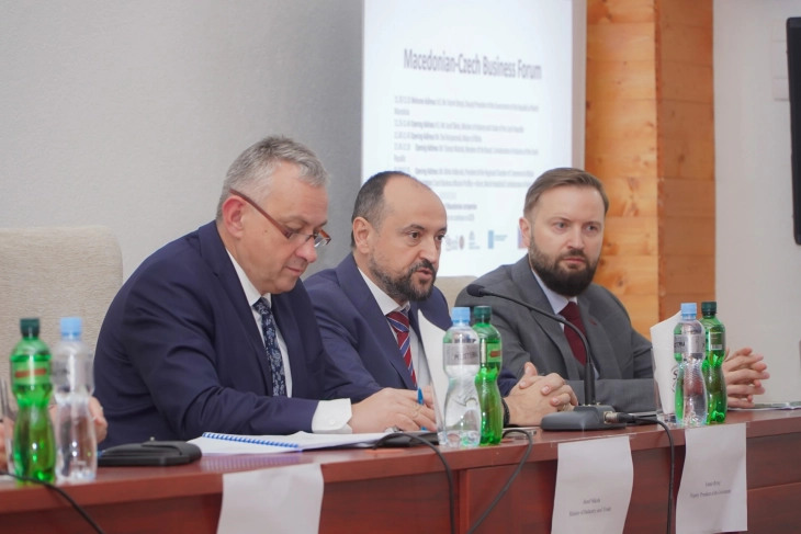 Битиќи од чешко-македонскиот бизнис форум во Битола: Северна Македонија е стабилен и доверлив партнер за инвеститорите