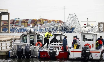 Нуркачи ќе трагаат по шестмината исчезнати работници од урнатиот мост во Балтимот