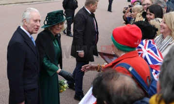 Британскиот крал Чарлс присуствуваше на велигденската богослужба во Виндзор