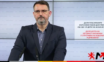 Стоилковски: Дали пласираните фалсификувани документи од СДС се дело на Асаф Исеин и дали целта е спротивна на изборите и државата?