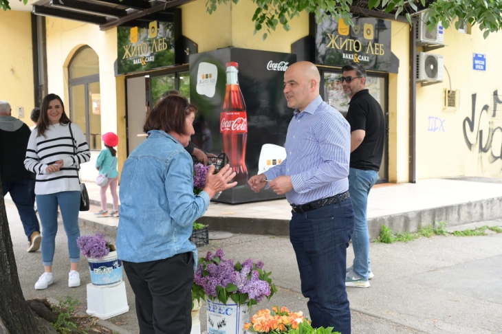 Ковачевски на средби со граѓани во општина Центар