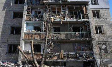Пет станбени згради во центарот на Харков се оштетени во рускиот воздушен напад