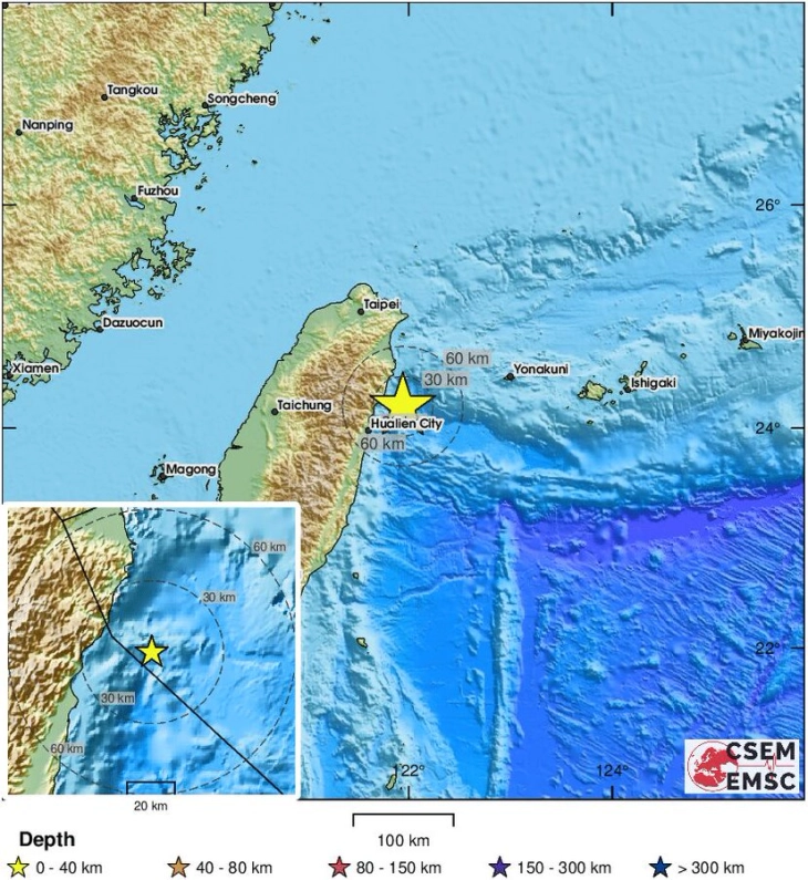 Силен земјотрес го погоди Тајван
