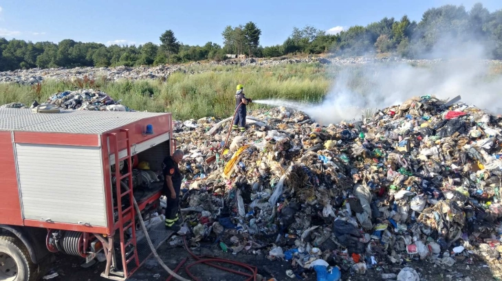 Подметнат пожар на охридската депонија „Буково“, кривична против непознат сторител