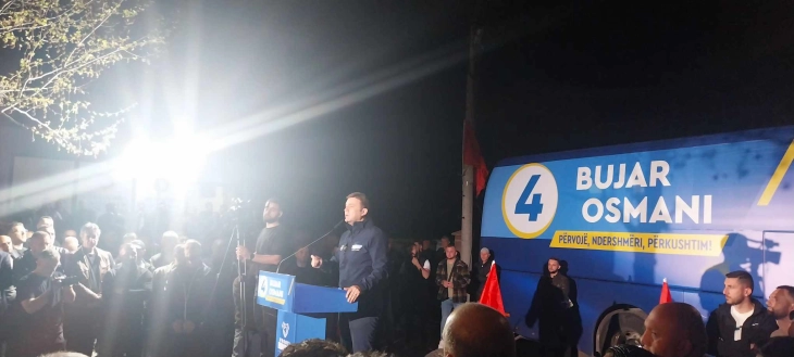 Osmani urges Kumanovo voters to support his presidential bid