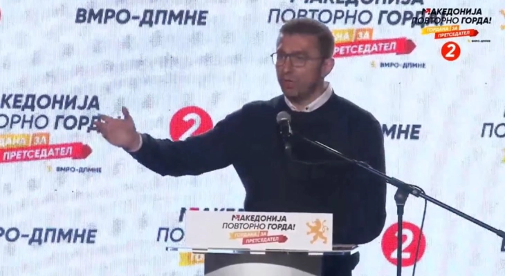 Mickoski: I'll accept TV duel with Pendarovski when he becomes SDSM president