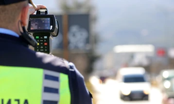 Санкционирани 190 возачи во Скопје, 45 за брзо возење