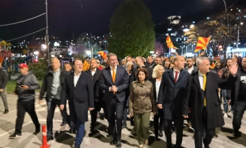 Мицкоски од митингот во Охрид побара обединување за подобро утре за сите