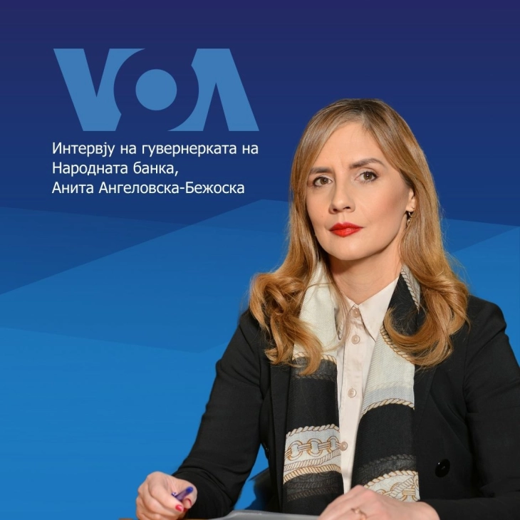 Ангеловска-Бежоска: Доколку не се остварат ризиците, олабавување на монетарната политика ќе има во втората половина од годинава